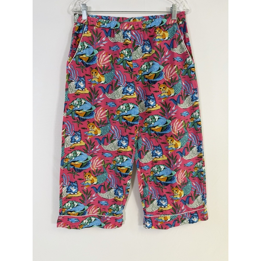 Printfresh Sz S Print Fresh Cat Mermaid Pajama‎ Bottoms Organic Cotton Animal